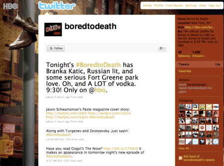 The TV Show Twitter Account