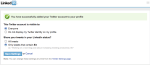 Twitter Added To Linkedin&nbsp;Profile