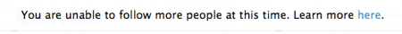 Twitter Follow Limits Twitter Follow Limits