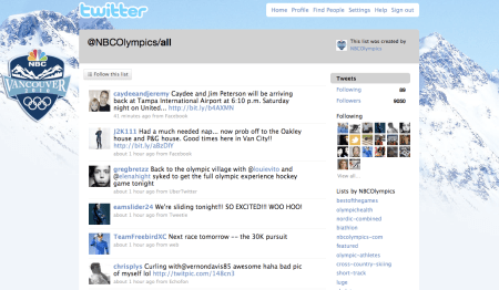 Olympian Twitter Accounts