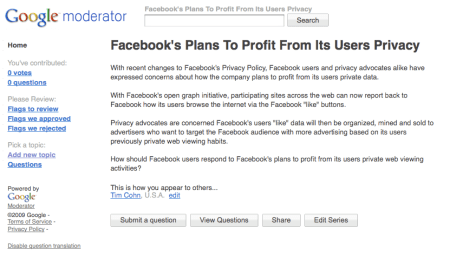 Facebook's Plans To Profit From Its Users Privacy