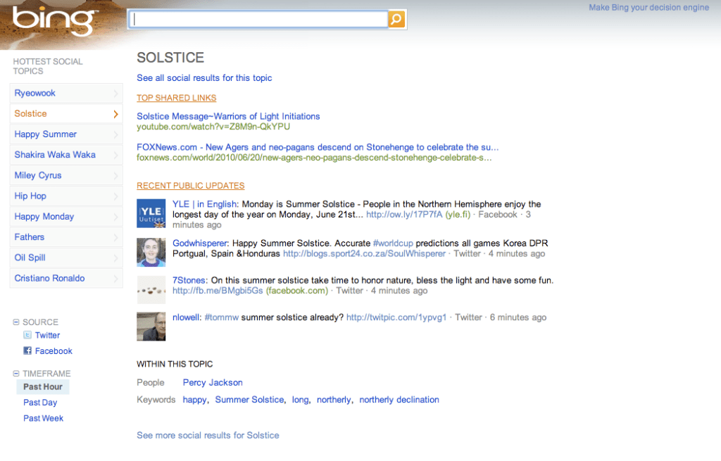 Bing Social Beta