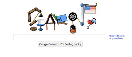 Google July 4 2010 Doodle