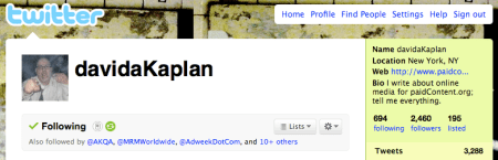 Twitter - Also Followed By