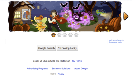 Google's Halloween 2010 Scooby Doodle