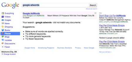 Google Places Results