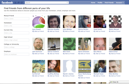Facebook Find Friends