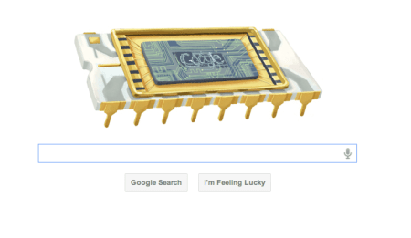 Google Robert Noyce Microchip Doodle